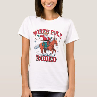 Cowboy Santa North Pole Rodeo T-Shirt