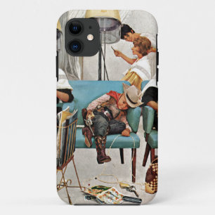 Cowboy schläft in Schönheitssalon Case-Mate iPhone Hülle
