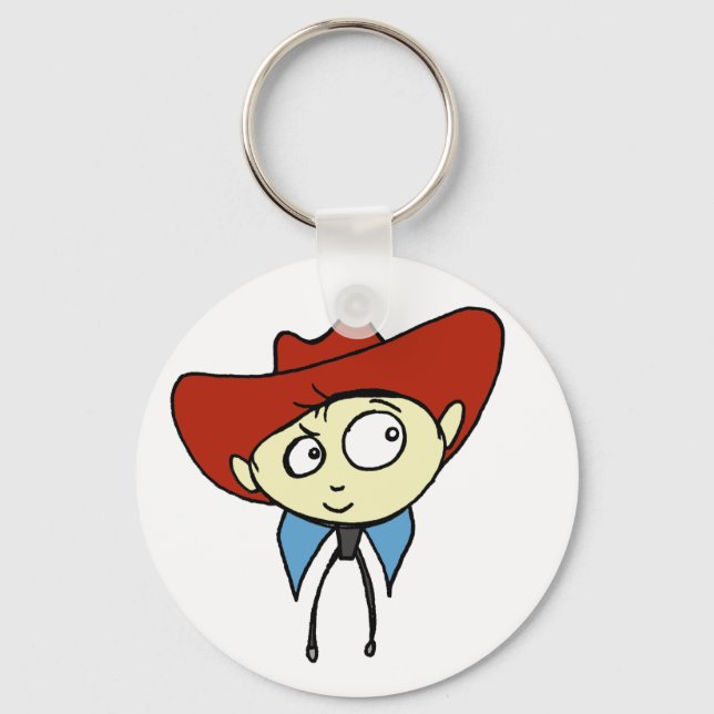 Cowboy Schlüsselanhänger (Vorderseite)