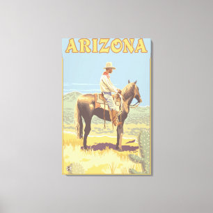 Cowboy (Seitenansicht)Arizona Leinwanddruck