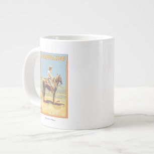 Cowboy (Seitenansicht) Colorado Jumbo-Tasse