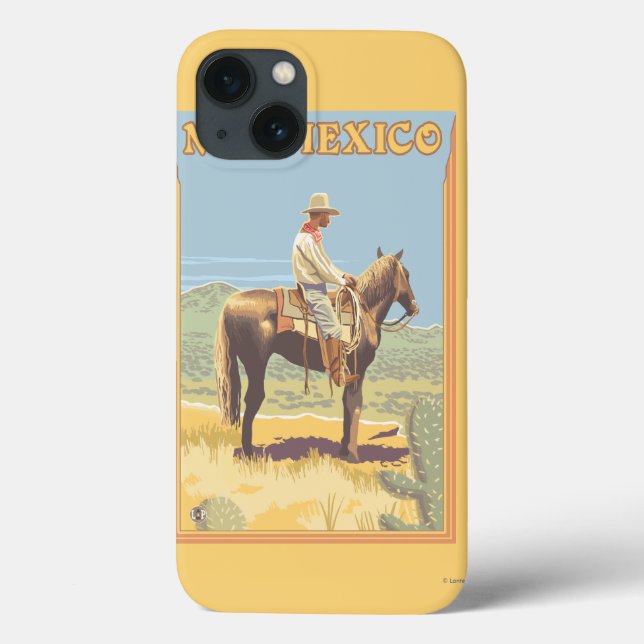 Cowboy (Seitenansicht)New Mexico Case-Mate iPhone Hülle (Rückseite)
