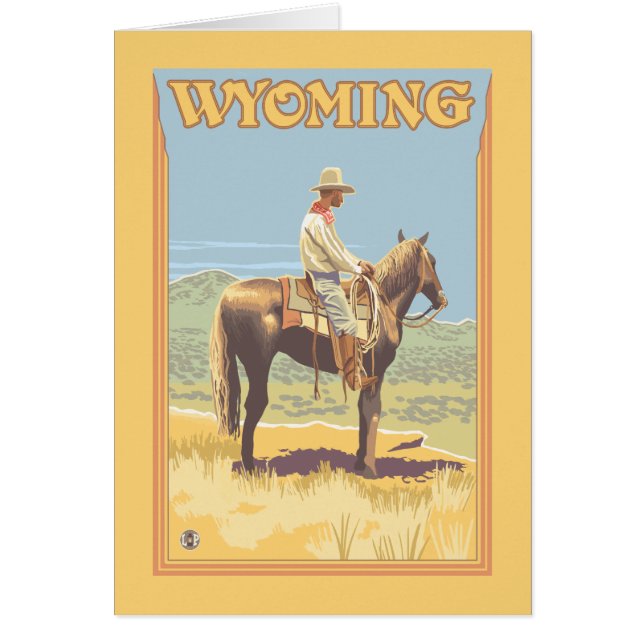 Cowboy (Seitenansicht)Wyoming (Vorne)