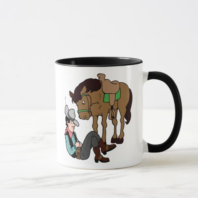 Cowboy Siesta Ruhpferd Tasse (Rechts)