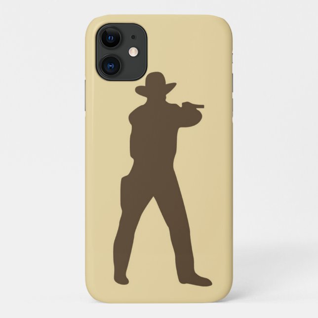 Cowboy-Silhouette Case-Mate iPhone Hülle (Rückseite)