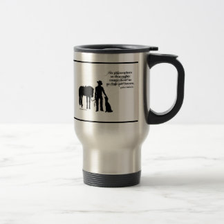 Cowboy-Silhouette-Reise-Tasse Reisebecher