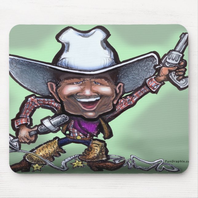 Cowboy singen mousepad (Vorne)