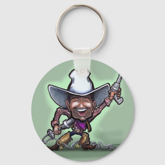 Cowboy singen schlüsselanhänger (Vorderseite)
