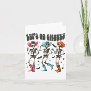 Cowboy Skeleton Halloween Lasse Go Ghouls Spooky S Karte