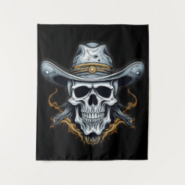 Cowboy Skeleton Wandteppich