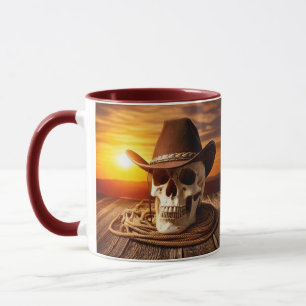 Cowboy Skull mit Lasso Tasse