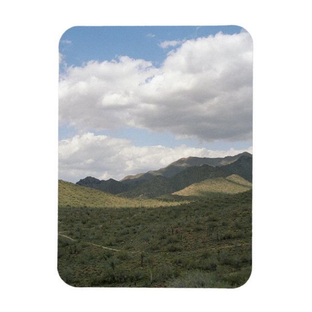 Cowboy Skyline Decorative Western Foto Magnete (Vertikal)