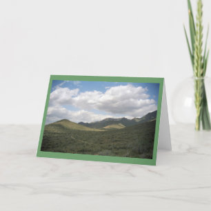 Cowboy Skyline Wüste Grußkarten oder Mitteilungska Karte