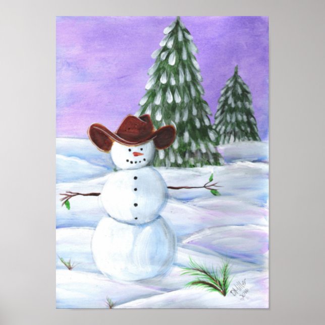Cowboy Snowman Poster (Vorne)