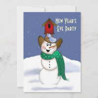 Cowboy Snowman Silvester Party