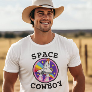 COWBOY SPACE T-Shirts vintages HOMMES