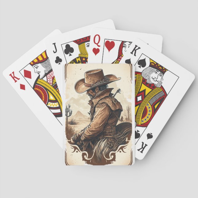 Cowboy Spielkarten (Rückseite)