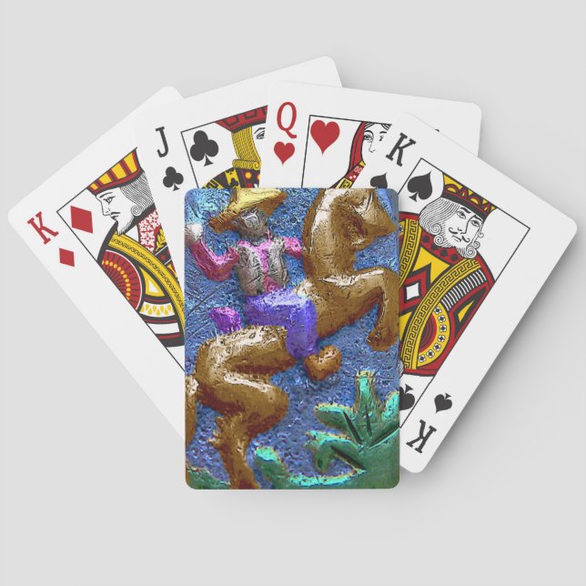 Cowboy-Spielkarten Spielkarten (Rückseite)