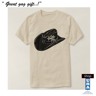 Cowboy Stetson Hat T - Shirt 🤠 Western Style Rode