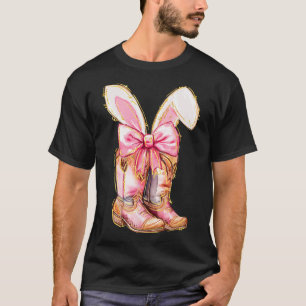 Cowboy-Stiefel Osterhase Howdy Coquette  T-Shirt