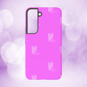 Cowboy-Stiefel Sterne Muster Rosa Samsung Galaxy Hülle