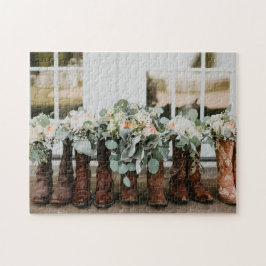 Cowboy Stiefel und Blume