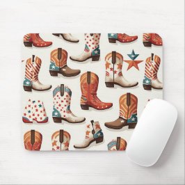 Cowboy Stiefelmuster Mousepad