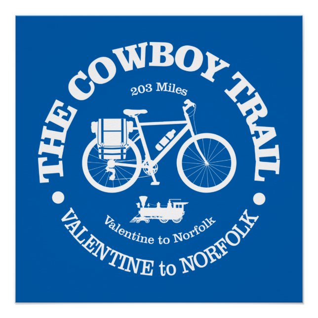 Cowboy Trail (Fahrrad) Poster (Vorderseite)