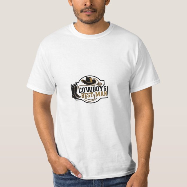 Cowboy-Trauzeuge T-Shirt (Vorderseite)