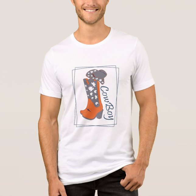 Cowboy Tri-Blend Shirt (Vorderseite)