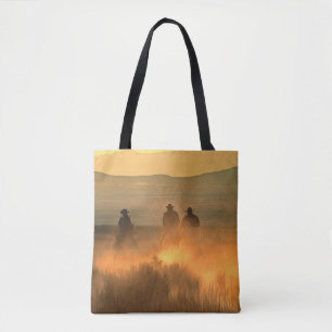 Cowboy-Trio: Berglandschaft. Tasche