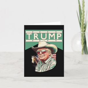 Cowboy Trump ist mein Präsident Karte
