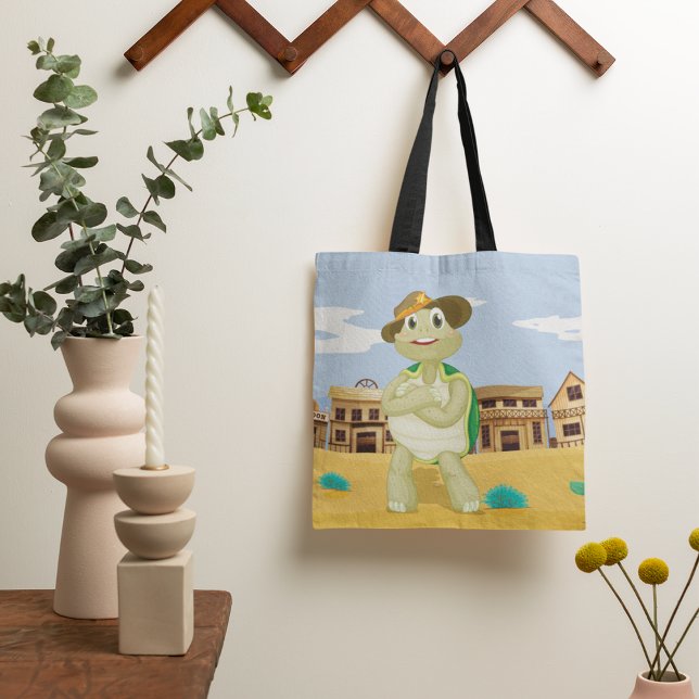 Cowboy Turtle Tote Bag Tasche (Von Creator hochgeladen)