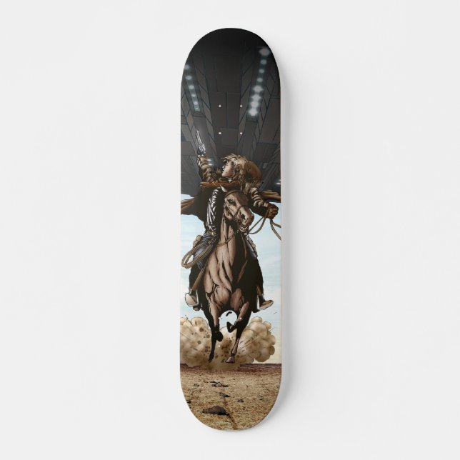 Cowboy-u. Außerirdische-Skate-Plattform Skateboard (Vorne)