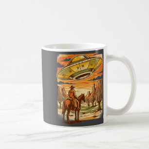 Cowboy-Ufo-Wüsten-Vintage-Alien-Sci-Fi-Western-Cou Kaffeetasse