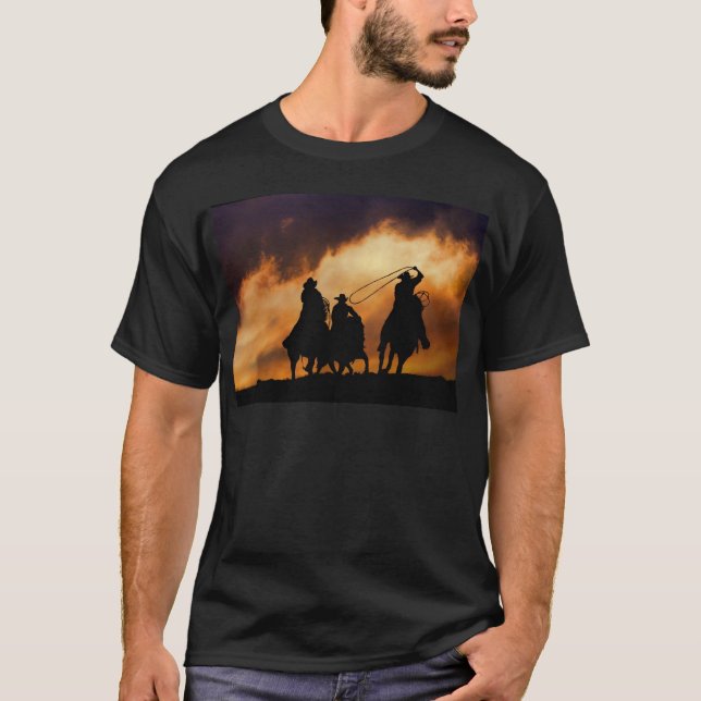 Cowboy und Cowgirl Geschenk Sutff T-Shirt (Vorderseite)