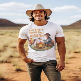 Cowboy und Kuhhhund kochen Herbstfisch T-Shirt