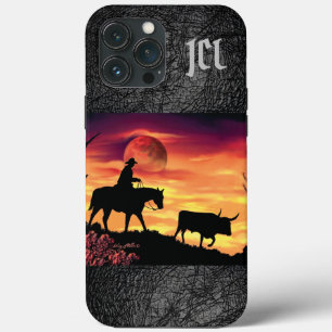 Cowboy und Longhorn Steer Case-Mate iPhone Case