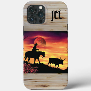 Cowboy und Longhorn Steer Case-Mate iPhone Case