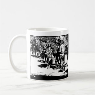 Cowboy und Pferde Western Rodeo Kaffeetasse