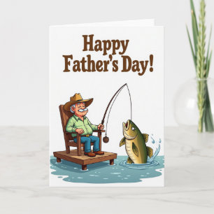 Cowboy-Vater-Angeltag-Karte Karte