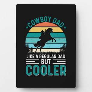 Cowboy-Vater Fotoplatte