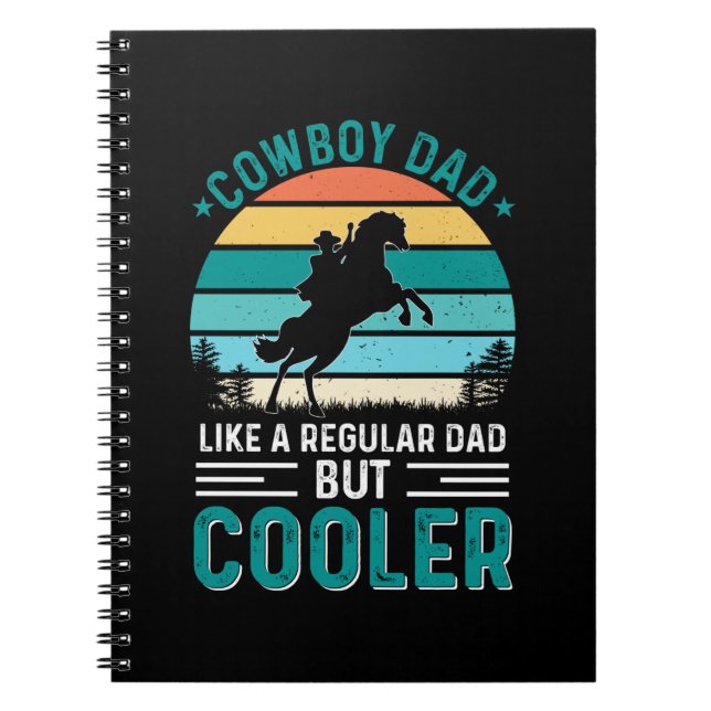 Cowboy-Vater Notizblock (Vorderseite)