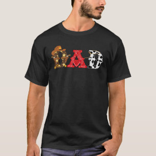 Cowboy Vater Western Rodeo Thema Kindergeburtstag T-Shirt