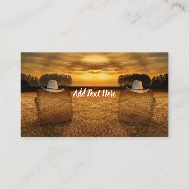 Cowboy Visitenkarte (Vorderseite)