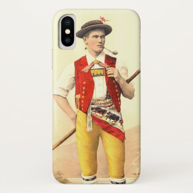 Cowboy von Appenzell im traditionellen Schweizer Case-Mate iPhone Hülle (Rückseite)