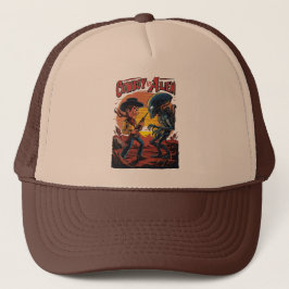 Cowboy vs Alien Trucker Hat - für Sci-Fi-Fans Truckerkappe