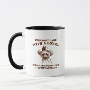 Cowboy-Waschbär-Sarkastischer-Zitat-Grafik Tasse