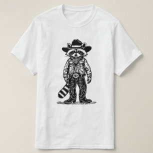 Cowboy-Waschbär T-Shirt