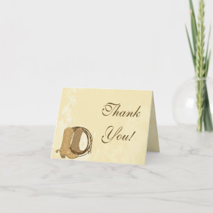 Cowboy Wedding Danke-Card Dankeskarte